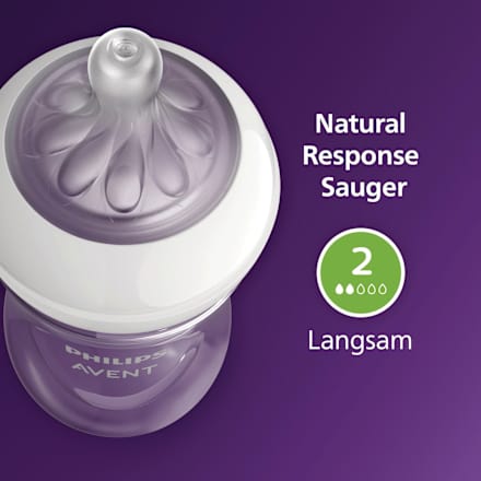 Babyflasche Natural Response AirFreeVentil, von Geburt an, 125ml, 1 St