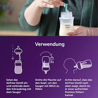 Babyflasche Natural Response AirFreeVentil, von Geburt an, 125ml, 1 St