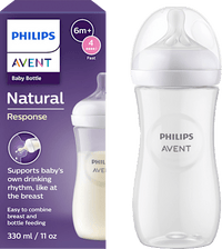 Babyflasche Natural Response weiß, ab dem 3. Monat, 330ml, 1 St PHILIPS AVENT