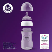 Babyflasche Natural Response weiß, ab dem 3. Monat, Doppelpack, 260ml, 1 St