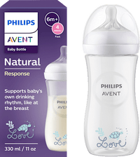 Babyflasche Natural Response weiß, ab dem 6. Monat, 330 ml, 1 St