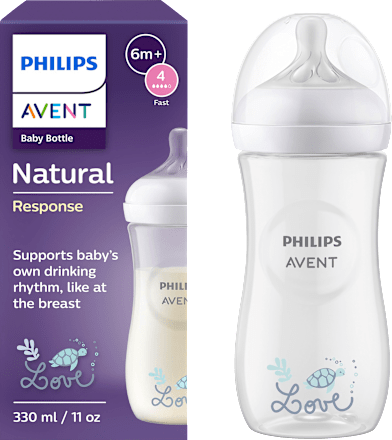 Babyflasche Natural Response weiß, ab dem 6. Monat, 330 ml, 1 St