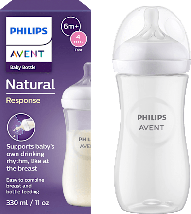 Babyflasche Natural Response weiß, ab dem 6. Monat, 330ml, 1 St