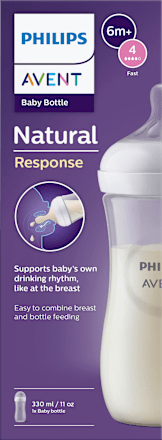 Babyflasche Natural Response weiß, ab dem 6. Monat, 330ml, 1 St