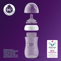 Babyflasche Natural Response weiß/Giraffe, ab dem 3. Monat, 260 ml, 1 St