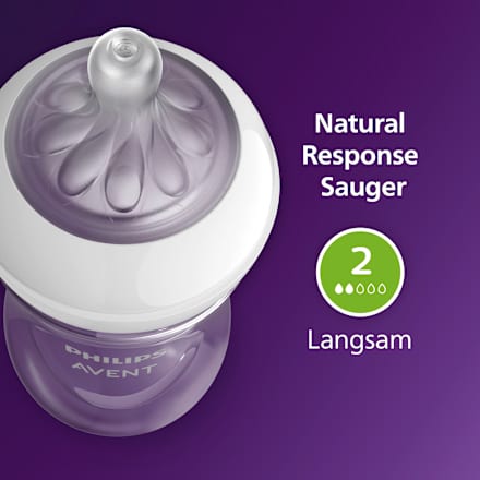 Babyflasche Natural Response weiß, von Geburt an, 125 ml, 1 St