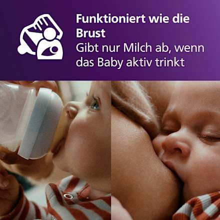 Babyflaschen Set Natural Response klein 4tlg, von Geburt an, 1 St
