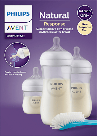 Babyflaschen Set Natural Response klein 4tlg, von Geburt an, 1 St