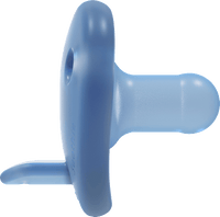 Soothie siliconen fopspeen, blauw, 0-6 maanden, 2 stuks