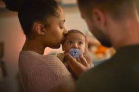 Soothie siliconen fopspeen, blauw, 0-6 maanden, 2 stuks