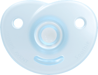 Soothie siliconen fopspeen, blauw, 0-6 maanden, 2 stuks