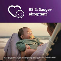 Ultra Air siliconen fopspeen, geel/paars, 0-6 maanden, 2 stuks