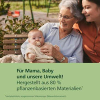 Fopspeen ultrazacht, forest friends siliconen, crème/mint, 0-6 maanden, 2 stuks