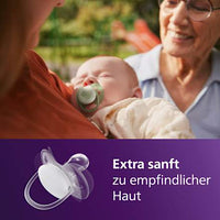 Schnuller ultra soft nighttime Silikon, türkis/grün, 0-6 Monate, 2 St