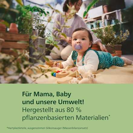 Fopspeen ultrazacht siliconen, groen/blauw, 6-18 maanden, 2 stuks