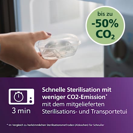 Schnuller ultra soft Silikon, lila/rosa, 6-18 Monate, 2 St
