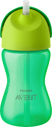 Drinkrietje beker groen, 300 ml, 1 stuk
