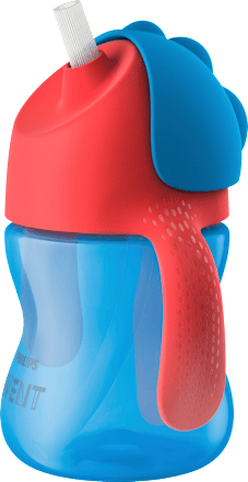 Drinkrietje met handvatten blauw, 200 ml, 1 st.