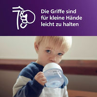 Trinklernflasche Natural Response weiß/blau, ab 6. Monat, 150 ml, 1 St