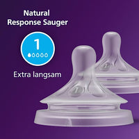 Trinksauger Natural Response Silikon, Durchflussrate 1, 2 St
