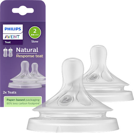 Trinksauger Natural Response Silikon, Durchflussrate 2, 2 St
