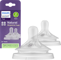 Trinksauger Natural Response Silikon, Durchflussrate 2, 2 St