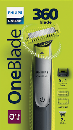 Elektrischer Rasierer, OneBlade 360 Face & Body QP2834/23, 1 St