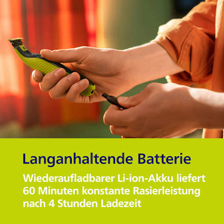 Elektrischer Rasierer, OneBlade 360 Face & Body QP2834/23, 1 St