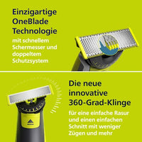 Elektrisch scheerapparaat, OneBlade 360 ​​​​gezicht &amp; lichaam QP2834/23, 1 st.