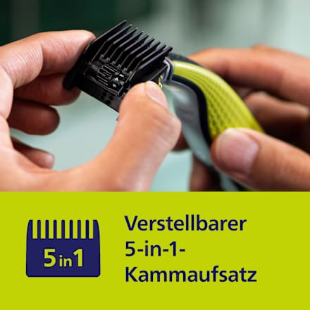 Elektrisch scheerapparaat, OneBlade 360 ​​​​gezicht &amp; lichaam QP2834/23, 1 st.
