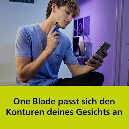 Elektrisch scheerapparaat, OneBlade Face First Shave QP1324/20, 1 stuk