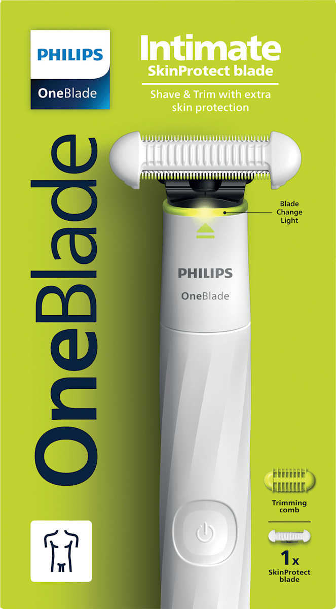 PHILIPS OneBlade Elektrischer Rasierer, OneBlade Intimate Men QP1930/20, 1 St