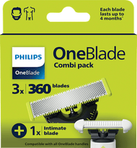 Rasierklingen, OneBlade 360 QP949/50 & Intimate Blade Set, 1 St
