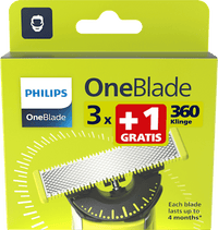 Rasierklingen, OneBlade QP440/50 (3+1 Gratis), 4 St PHILIPS OneBlade