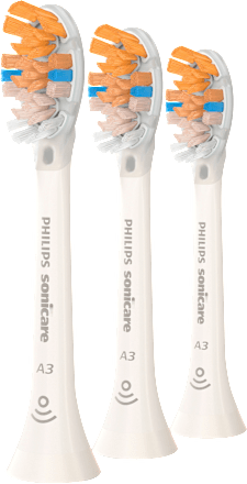 A3 Premium All-in witte borstelkoppen, 3 stuks