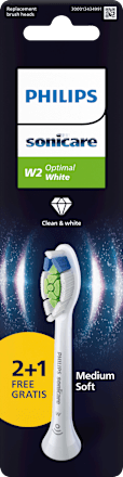 Aufsteckbürsten W2 OptimalWhite weiß, 3 St