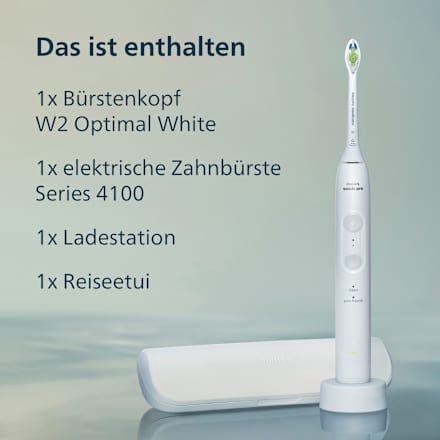 Schallzahnbürste 4100 weiß, 1 St