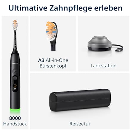 Schallzahnbürste Diamond Clean 8000 schwarz, 1 St