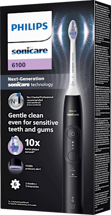 Schallzahnbürste Series 6100 schwarz, 1 St Philips Sonicare