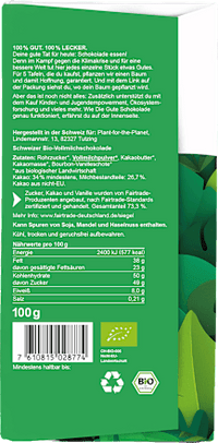 Schokolade, Vollmilch, 100 g
