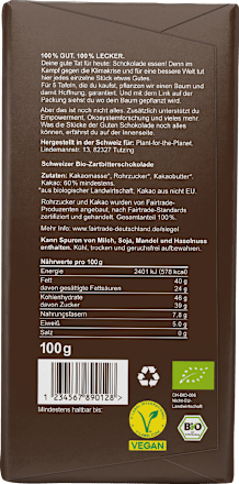 Pure chocolade, 100 g