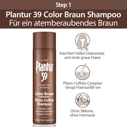 Shampoo Phyto-Cafeïne Kleur Bruin, 250 ml