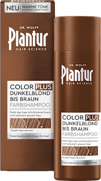 Farbshampoo Color Plus Dunkelblond bis Braun, 200 ml