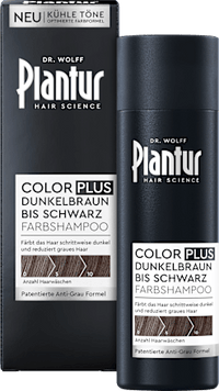 Farbshampoo Color Plus Dunkelbraun bis Schwarz, 200 ml