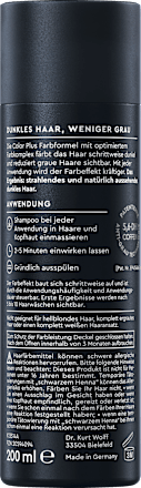 Farbshampoo Color Plus Dunkelbraun bis Schwarz, 200 ml