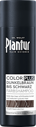 Farbshampoo Color Plus Dunkelbraun bis Schwarz, 200 ml