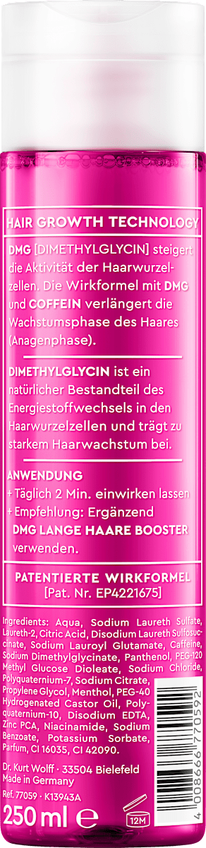 Plantur Shampoo DMG Lange Haare, 250 ml