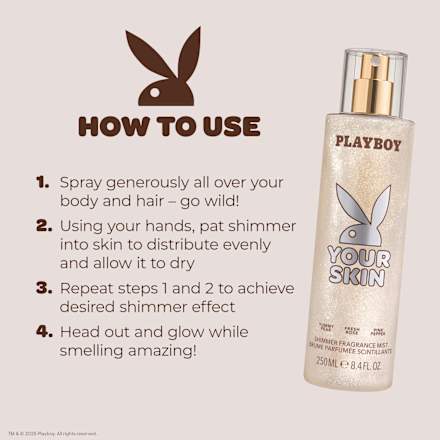Your Skin Shimmer Körperspray Body Mist, 250 ml