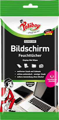 Feuchte Reinigungstücher für Bildschirme, 30 St