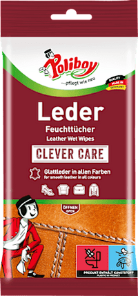 Meubelverzorgingsdoekjes voor alle gladde leersoorten, 20 stuks